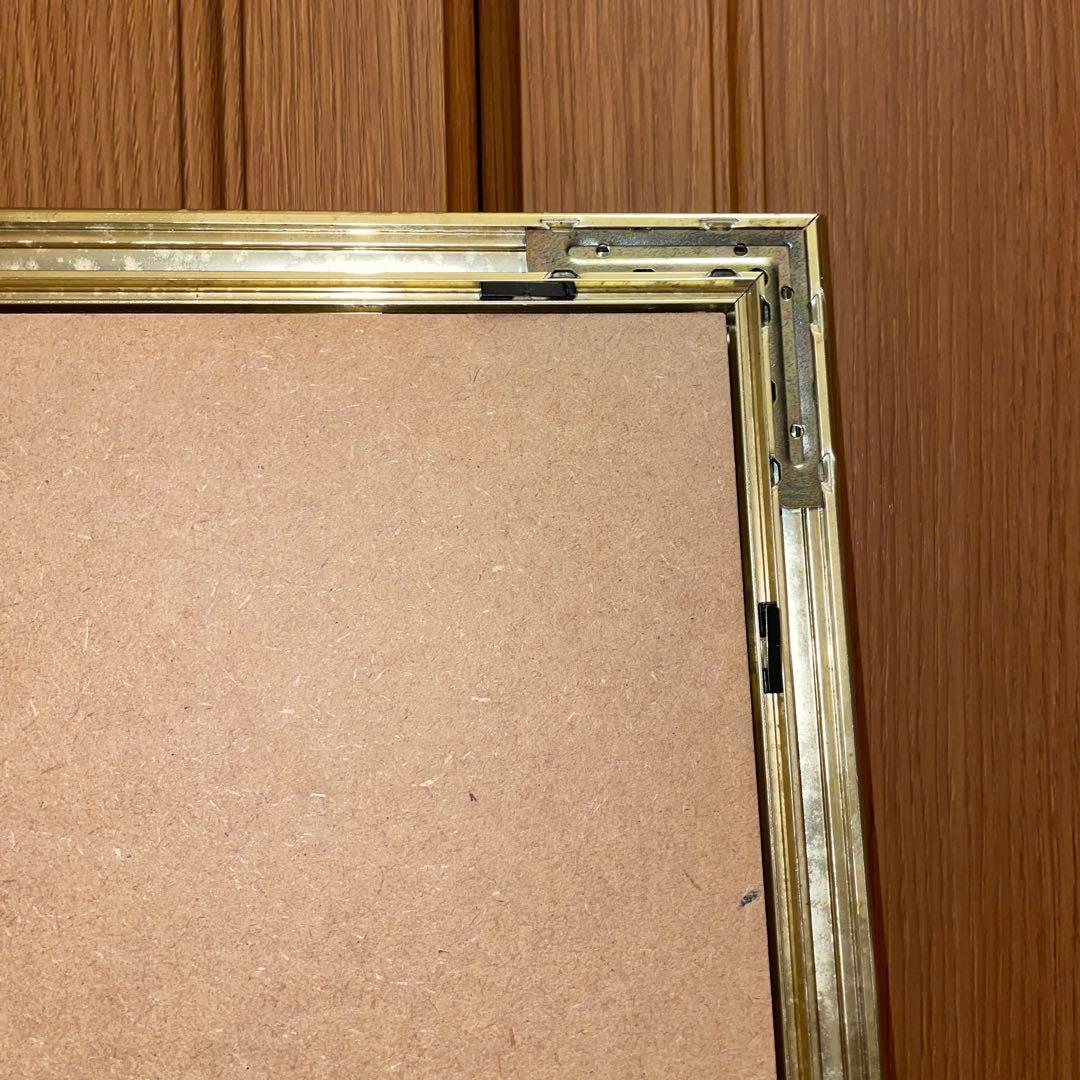 アルフォンス・ミュシャ　羽根ペン　リトグラフ　絵画　額縁　大型　美術品