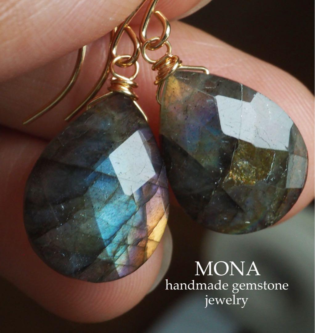 【Noel】天然アバロンシェルのデザインネックレストップ