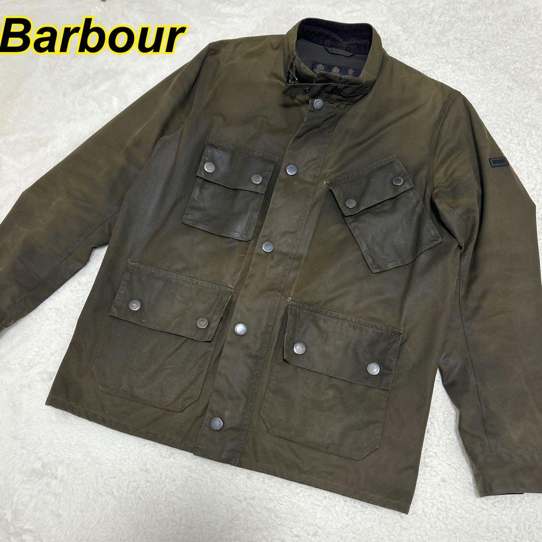 Barbour オイルドジャケット モーターサイクルジャケット　ウール　バブア
