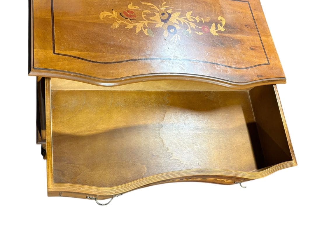 ■イタリア製　象嵌　猫脚　チェスト　タンス