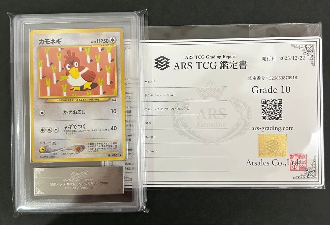 【ARS10】世界に1枚 ルージュラ 旧裏 ネオ 鑑定書付属 PSA10相当