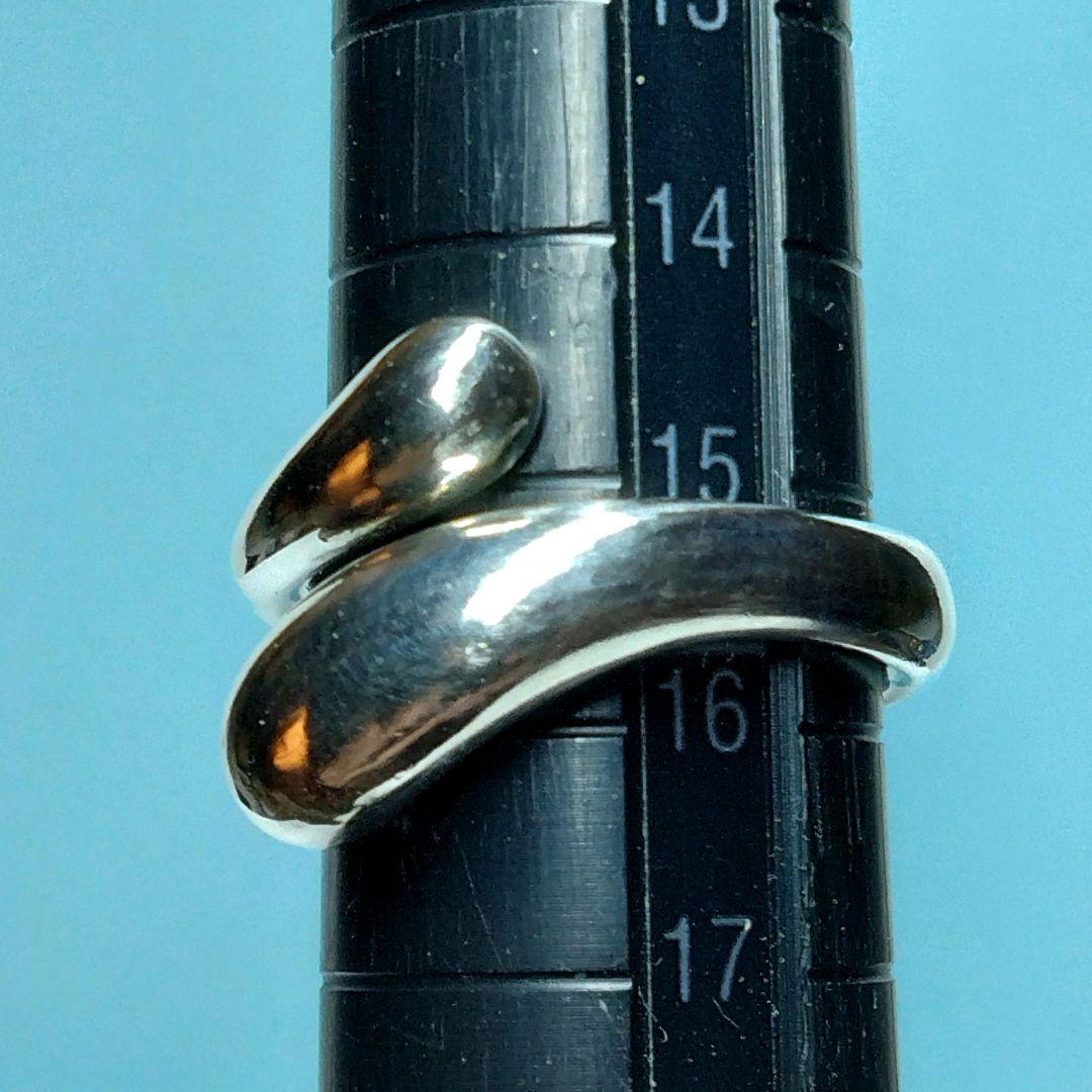 ティファニーティアドロップリング 15.5号　新品仕上げ　無傷未使用に近い