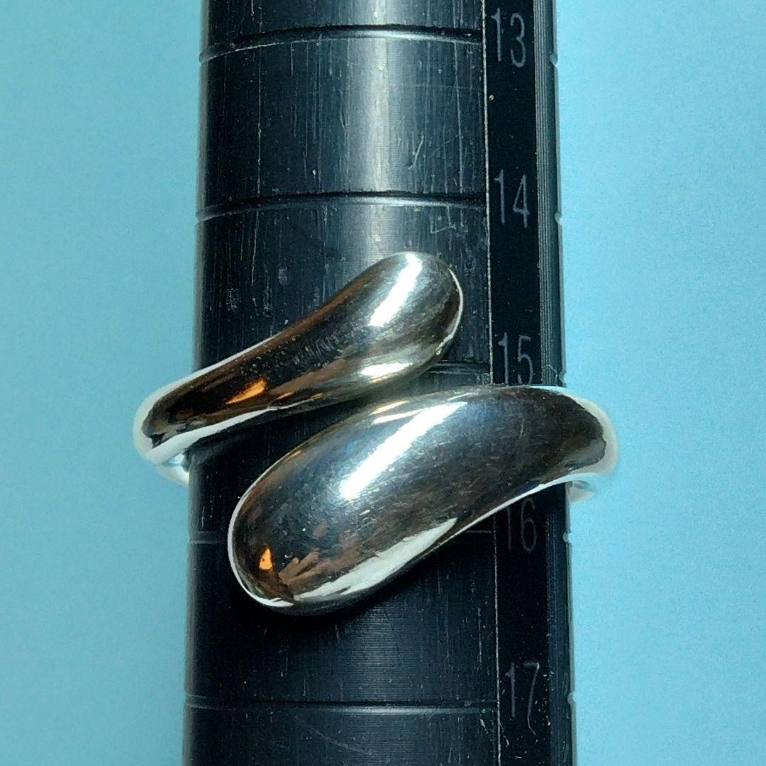 ティファニーティアドロップリング 15.5号　新品仕上げ　無傷未使用に近い