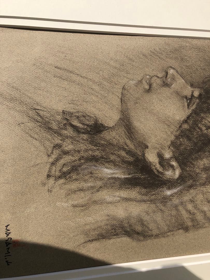 鑑定団　山岸正巳（安井曽太郎一番弟子）パステル画　絵画　真筆肉筆　直筆サイン落款