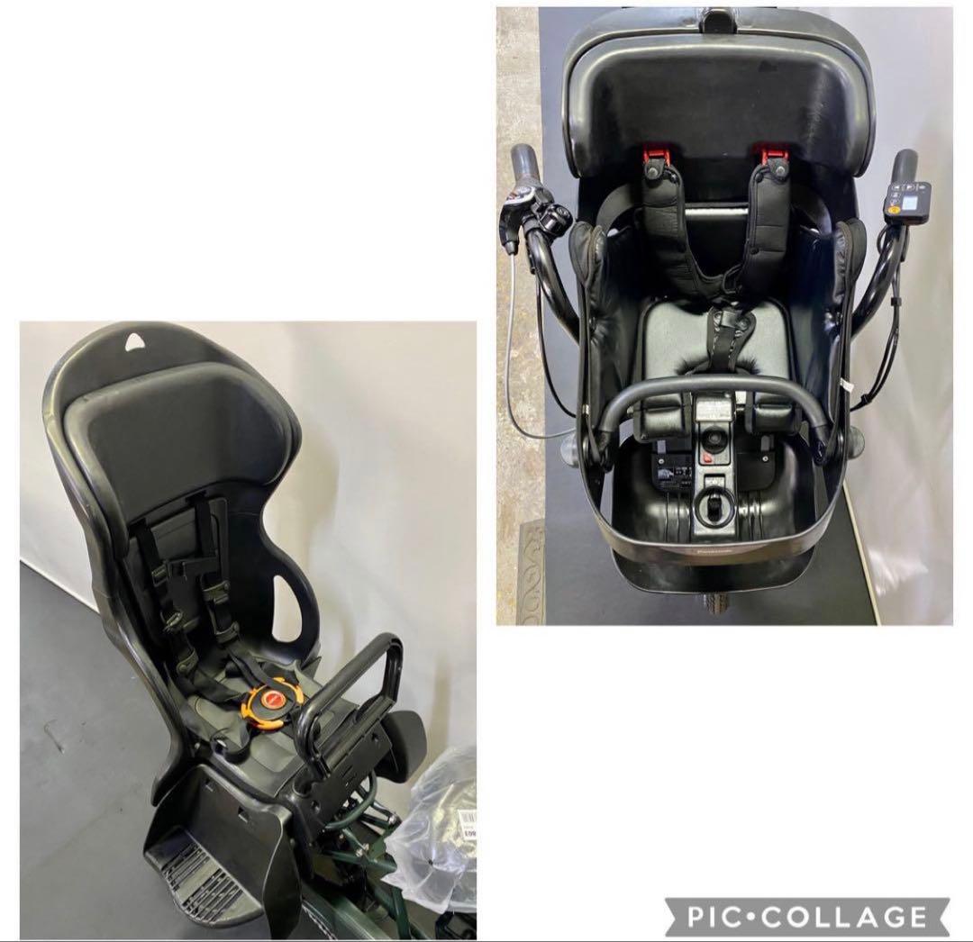 1年保証 新型　パナソニック　ギュットミニ　子供乗せ　カーキ　電動アシスト自転車