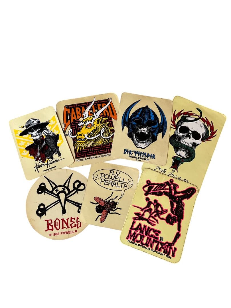 80s POWELL パウエル ステッカー 7点セット