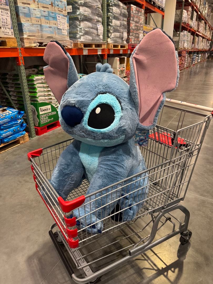 コストコ　スティッチ　特大　ぬいぐるみ　ブランケット入