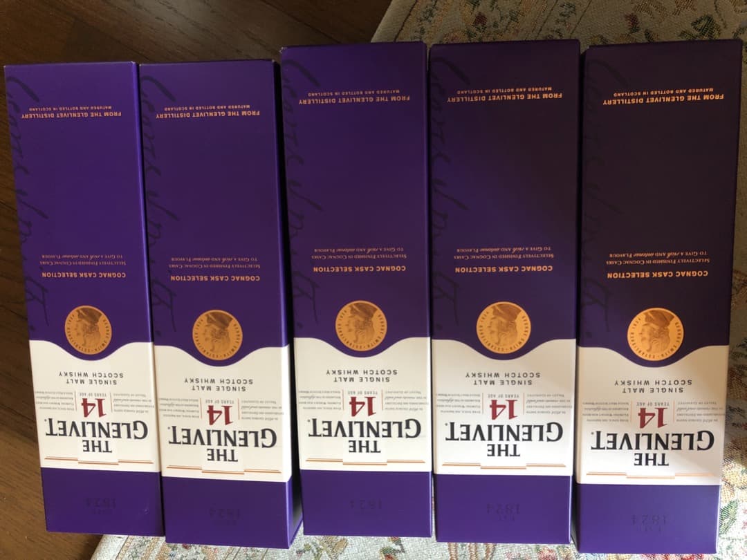 5本新品未開封 GLENLIVET グレンリベット 14年 コニャックカスク