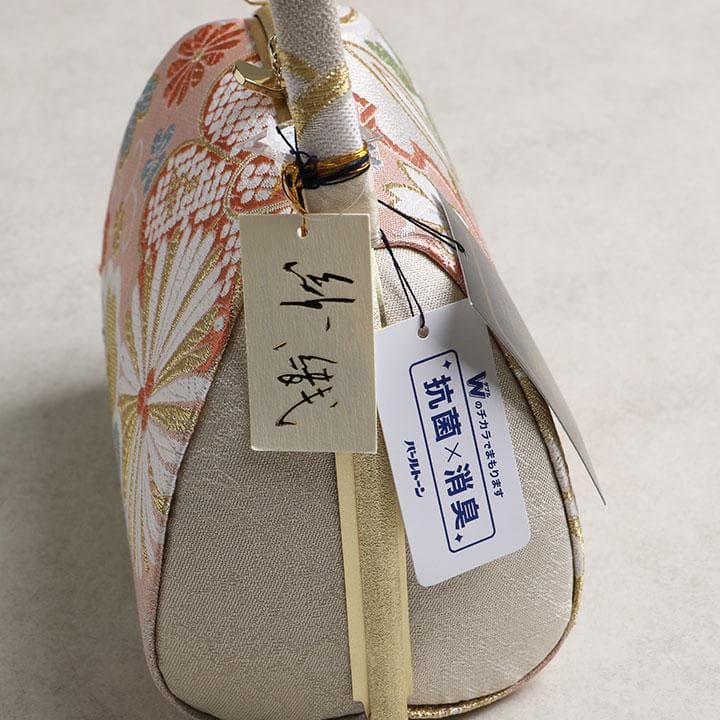 【新品】沙織謹製 草履バッグセット フリーサイズ 古典柄 帯地 　02862