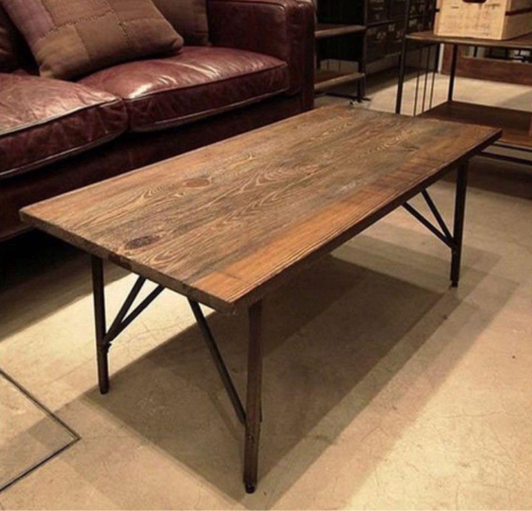 木製テーブル 金属脚 ジャーナルスタンダード