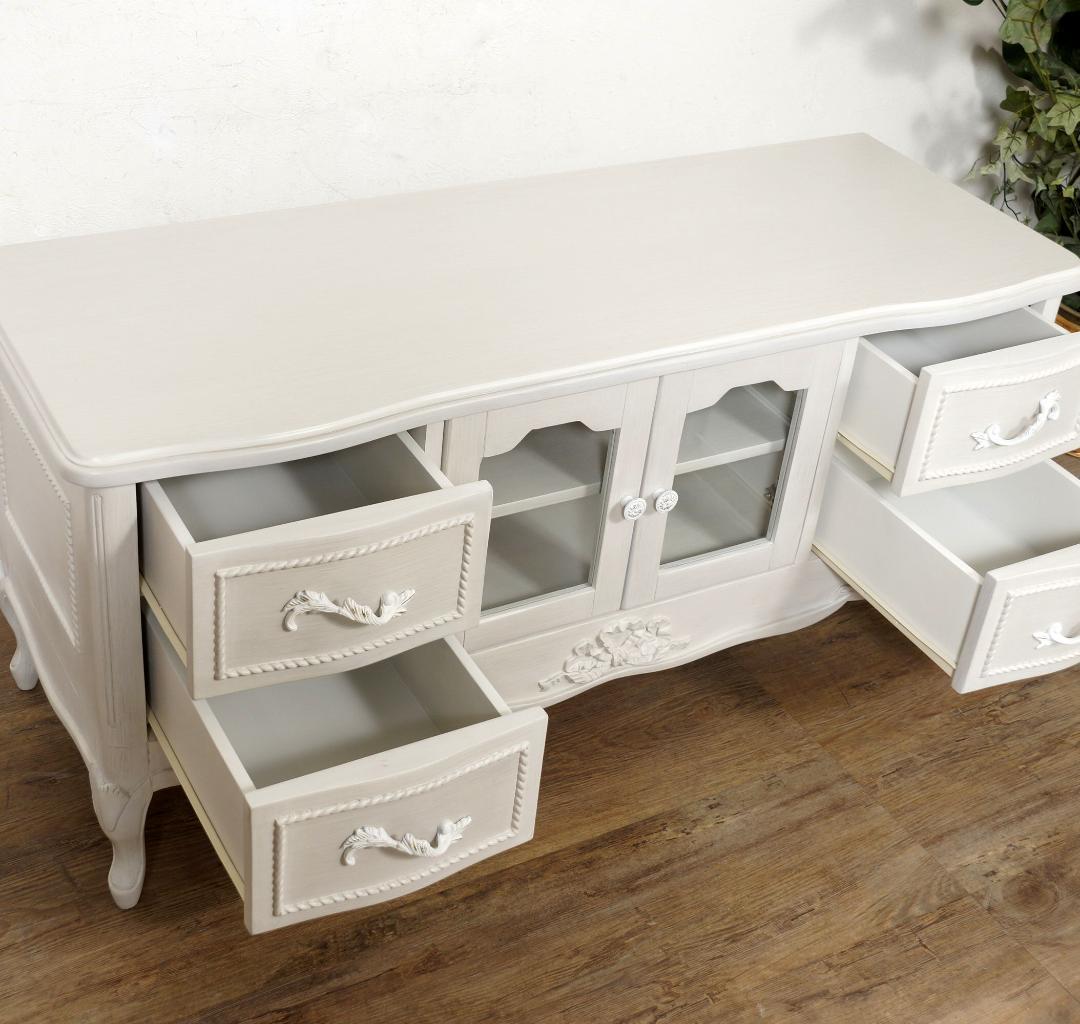 ヨーロピアンスタイル 猫脚　　テレビ台　ボード 　ラック　幅　120cm