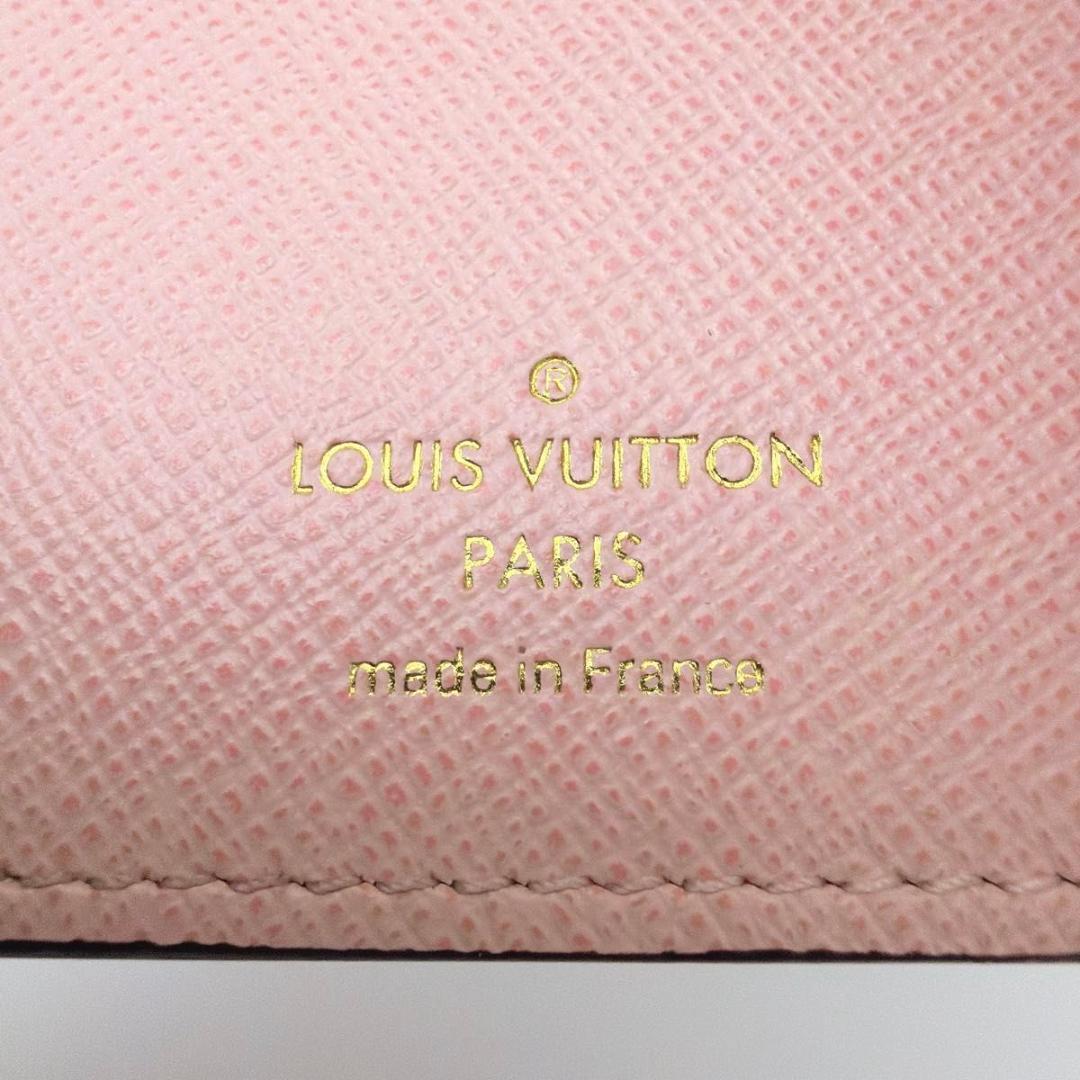 ルイヴィトン ポルトフォイユ・ヴィクトリーヌ 三つ折り財布 ローズバレリーヌ