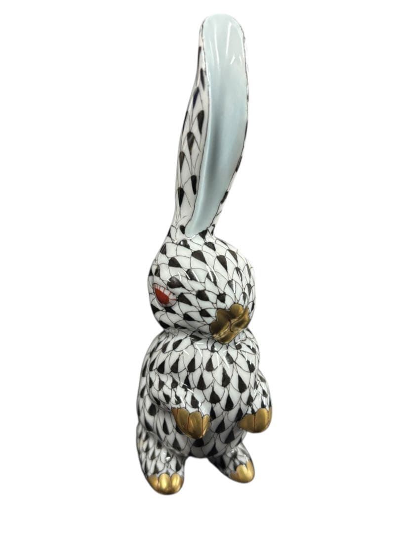 HEREND ヘレンド うさぎ フィギュリン ハンガリー製ハンドペイント磁器人形
