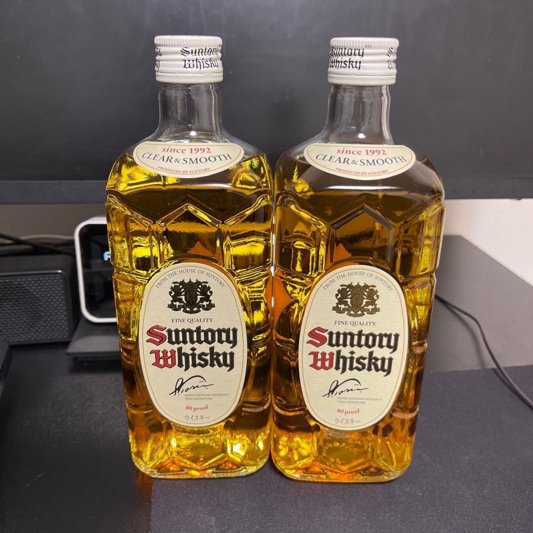 【限定品】サントリーウイスキー 700ml 【白角】2本セット