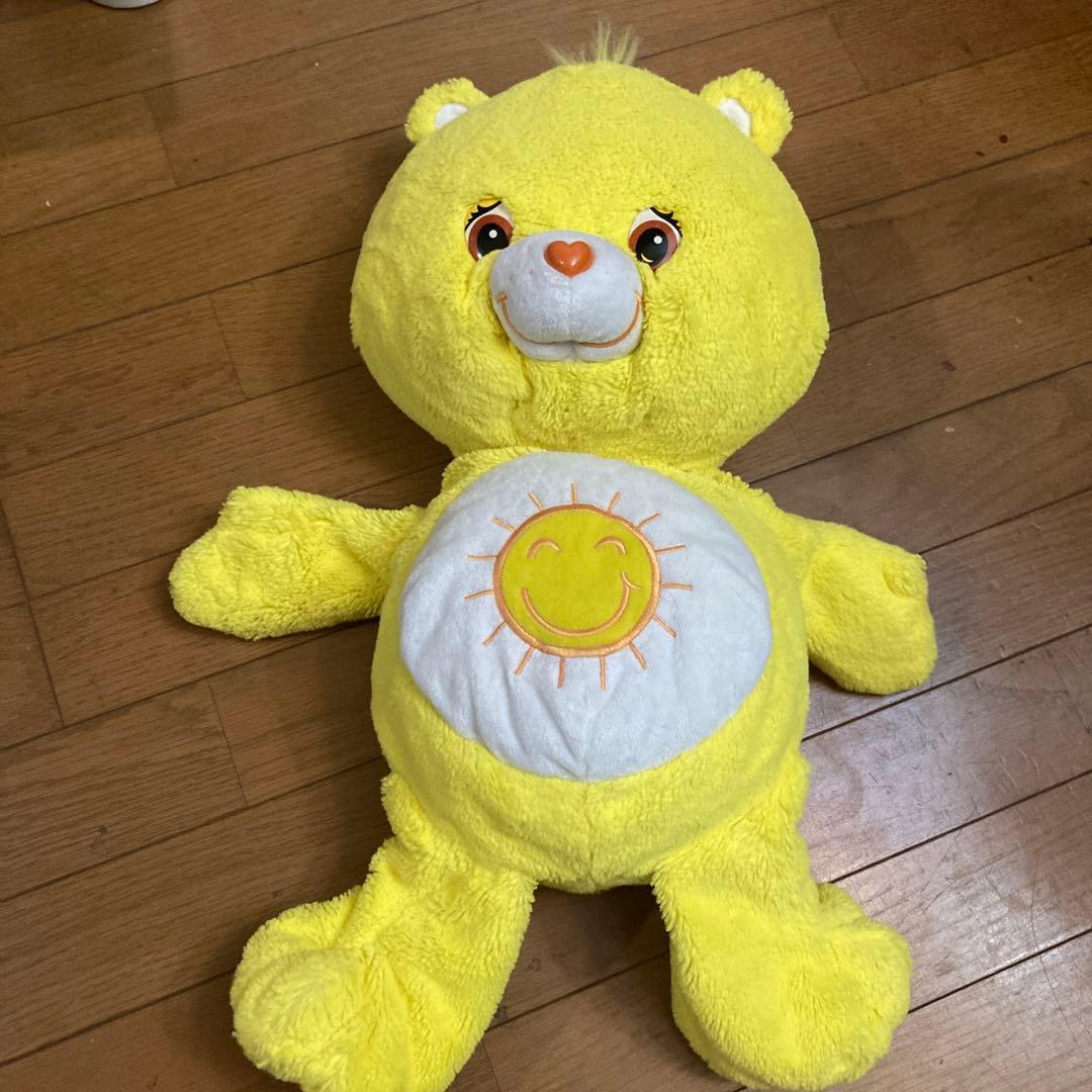 ケアベア　黄色の太陽デザインぬいぐるみ　55cm