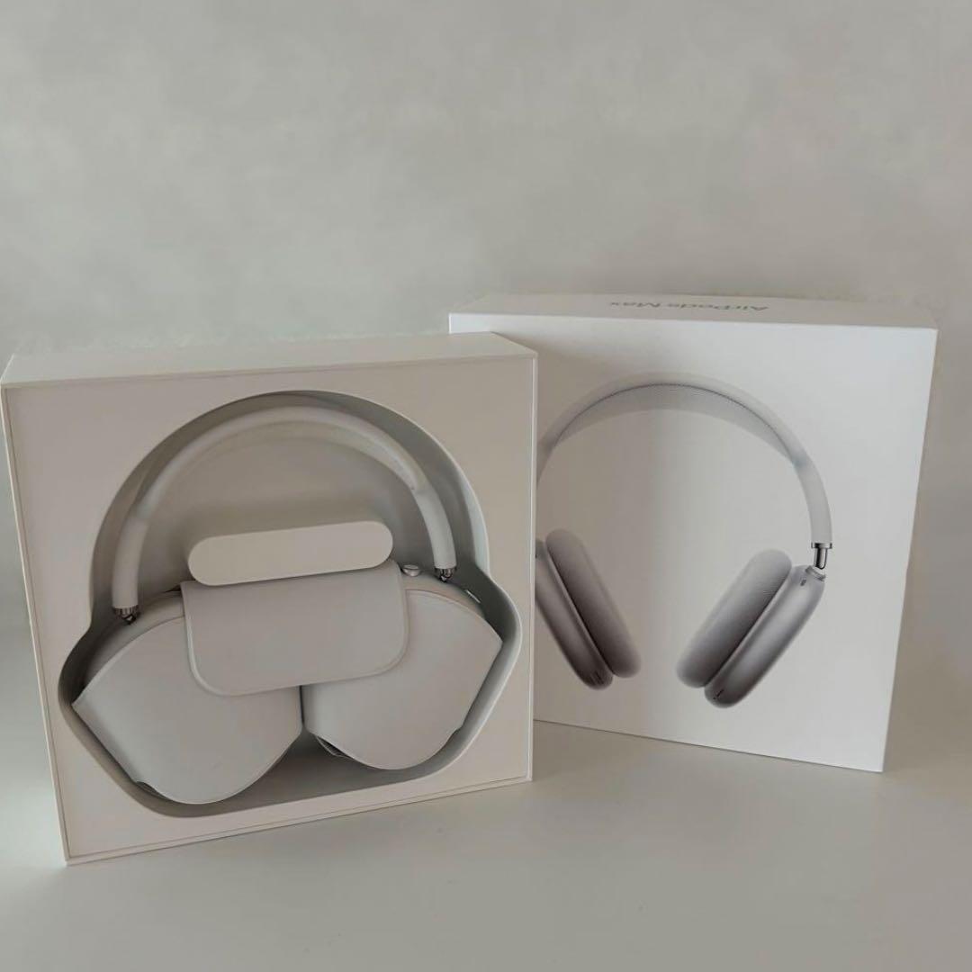 AirPods MAX Silver(カバー、保証、外箱付き)