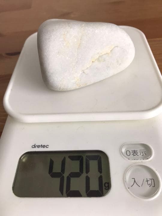 糸魚川翡翠　海石　白