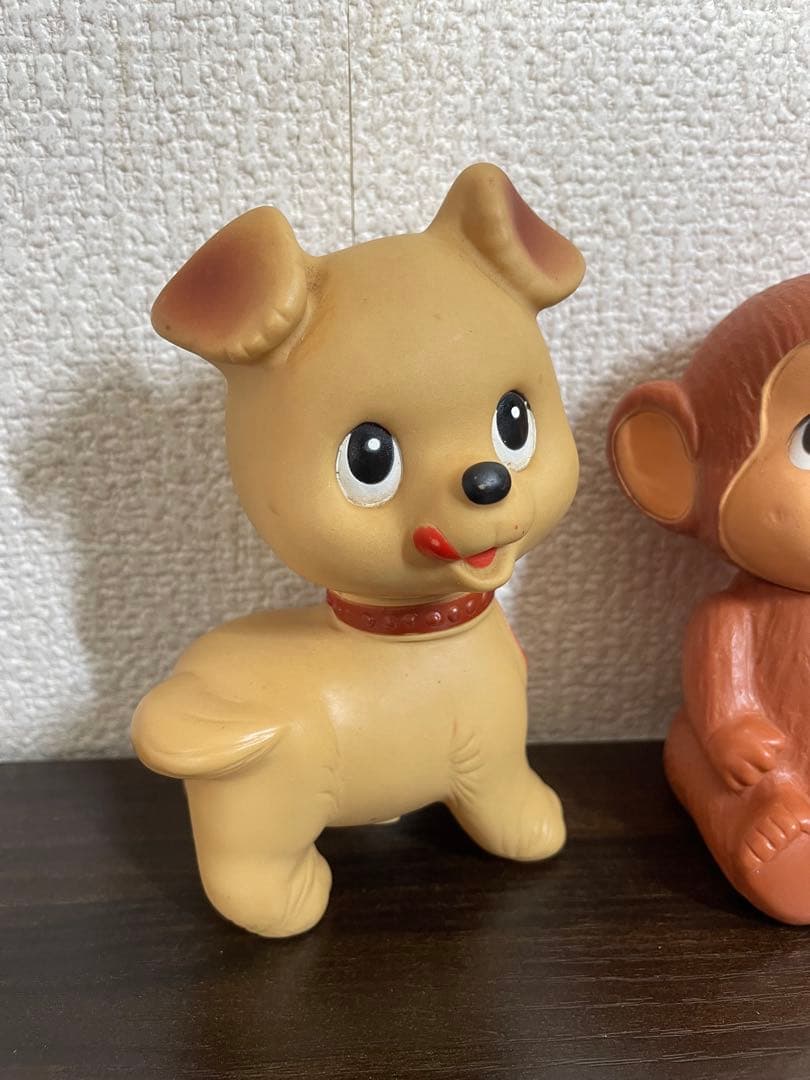【当時物】昭和レトロ アンティークソフビ貯金箱 農協／農林中金ソフビ貯金箱