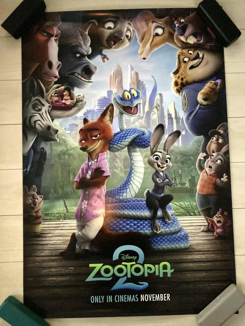 ズートピア2 オリジナル映画ポスター 海外版 両面印刷 27x40インチ