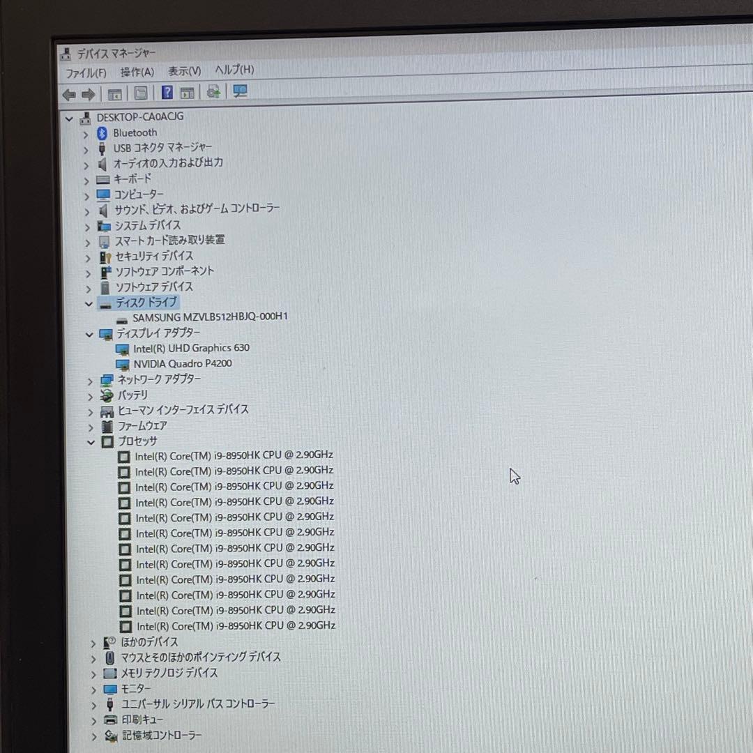 Windowsノート本体 Dell Precision 7730 i9-8950HK 32GB 512GB