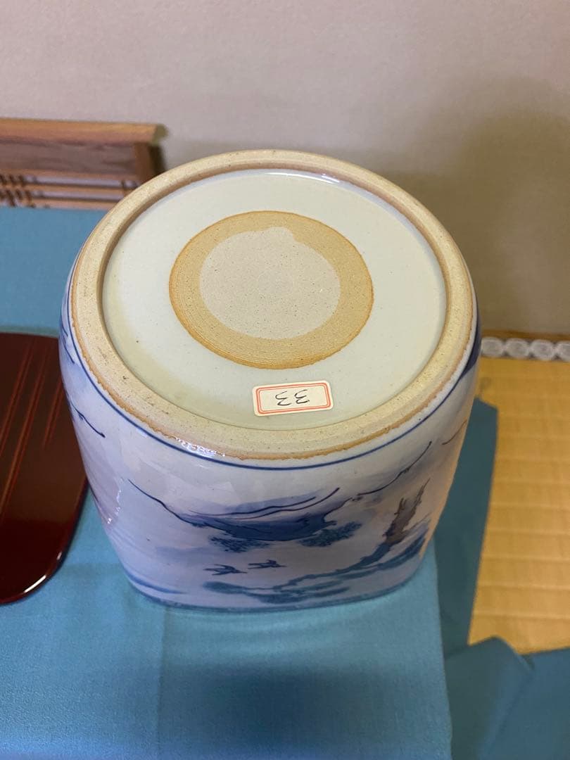 【本日限定】水指し 『四方水指』 手塚祥堂 作 共箱 茶の湯