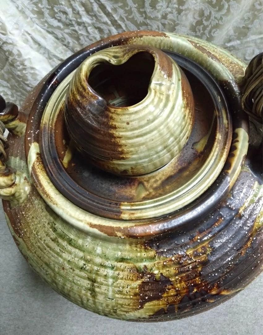 時代物 信楽焼き 特注品 特大 土瓶 インテリア 飾り