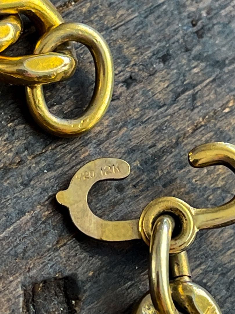 40s 12Kゴールドフィルド スウィートハートジュエリーブレスレット