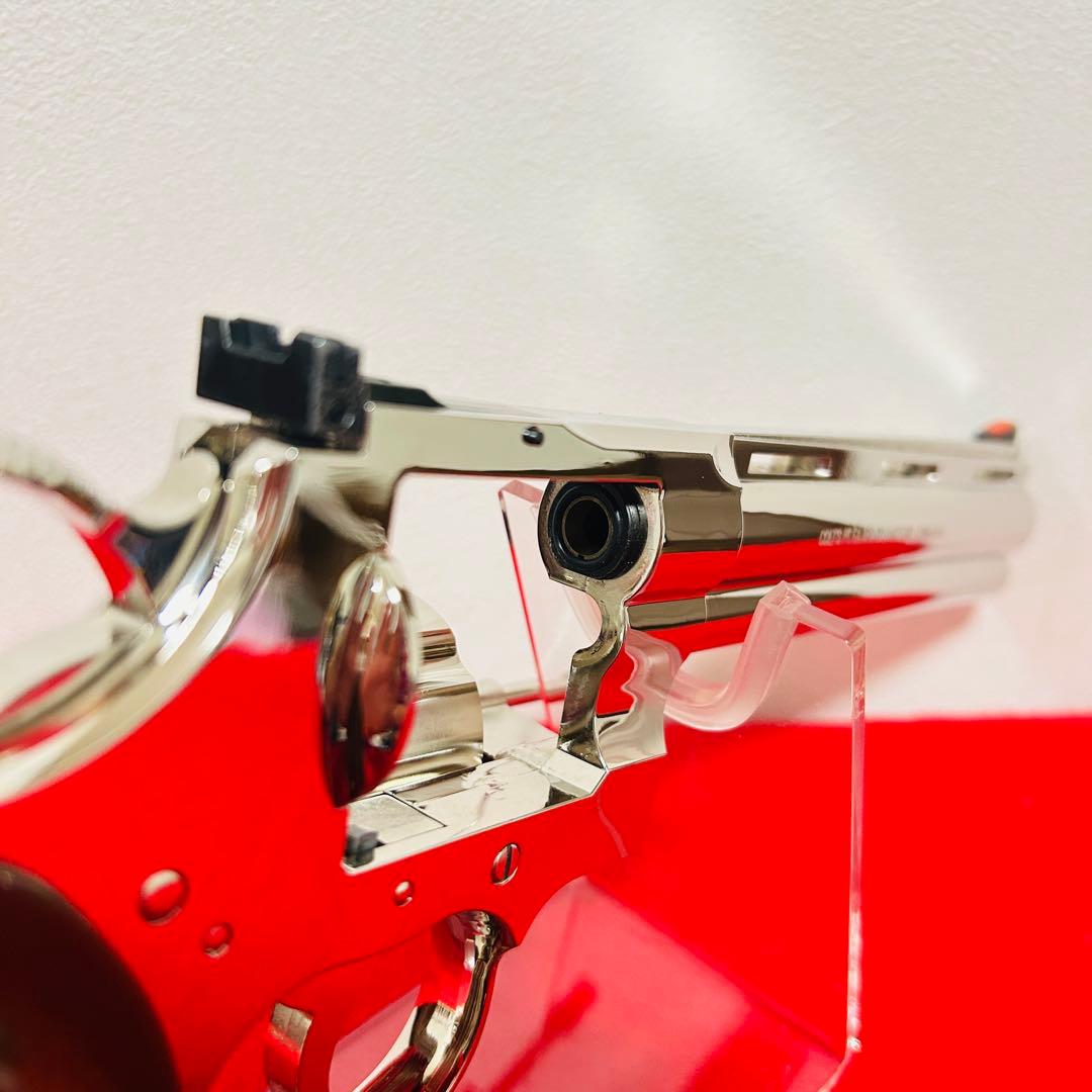 【Rモデル】 タナカ コルトパイソン　ニッケルフィニッシュ　6インチ ガスガン