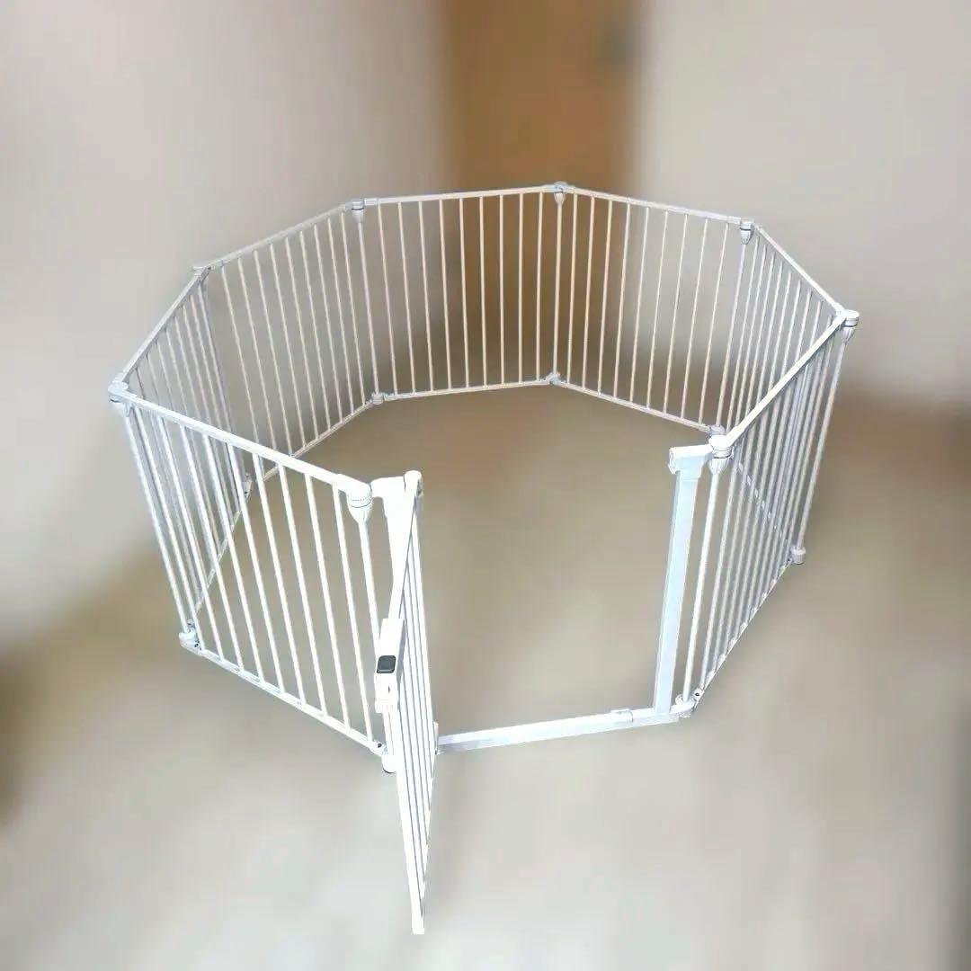 【美品】DOGSAFE8 ホワイト ペットケージ/サークル