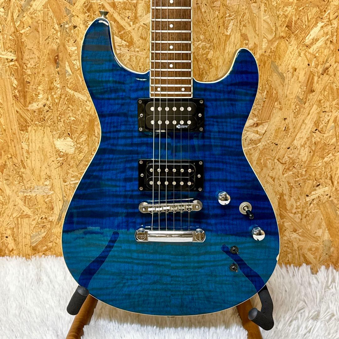 フレイムトップ！FERNANDES APG サスティナー搭載 ブルー 青