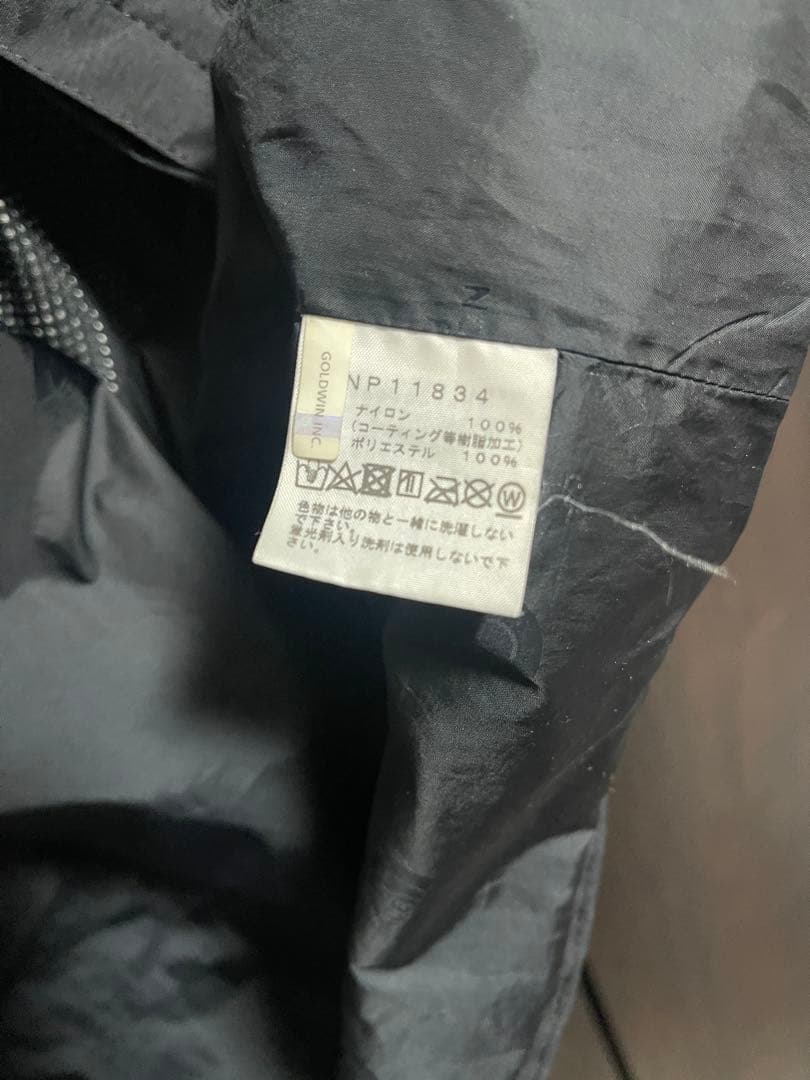 【希少】ザノースフェイス　マウンテンライトジャケット　黒　刺繍　np11834