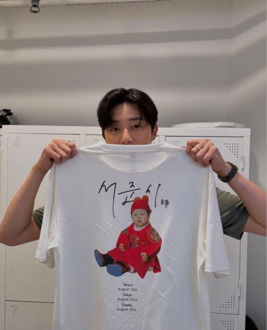 パク・ソジュンファンミーティングTシャツM☆有明アリーナBTSキムテヒョンウガ
