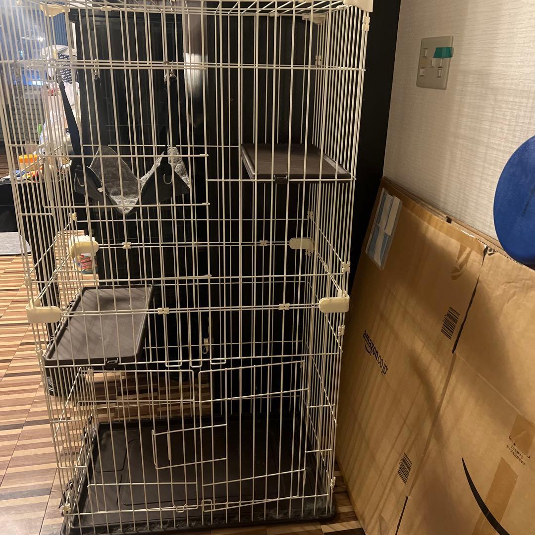 大型キャットケージ 吊り下げハンモック付き