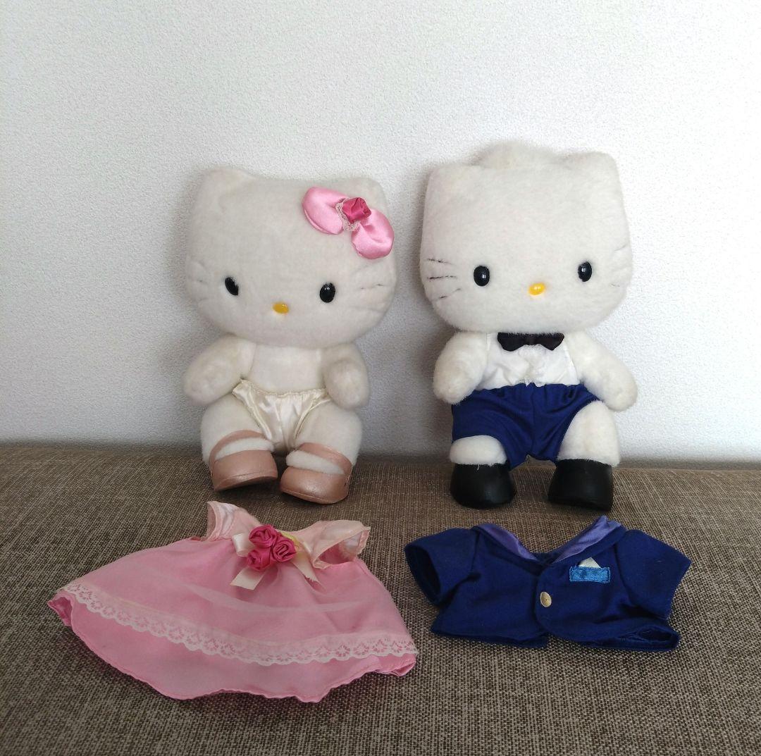 キティカタログにも連載レトロレアキティちゃん ダニエル ぬいぐるみ セット