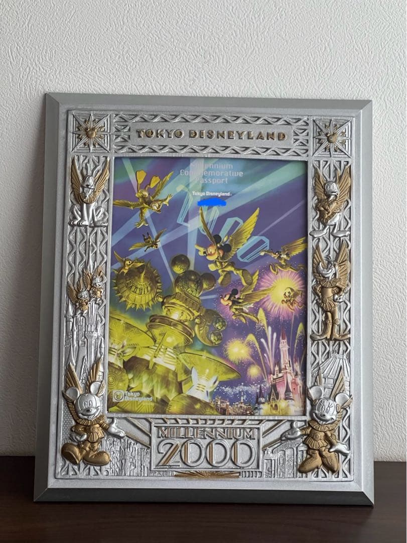 東京ディズニーランド　ミレニアム記念パスポート 額縁入　未使用　JCB