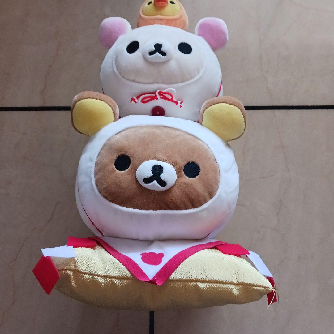 リラックマ ぬいぐるみ 重ねたぬいぐるみ 約40cm
