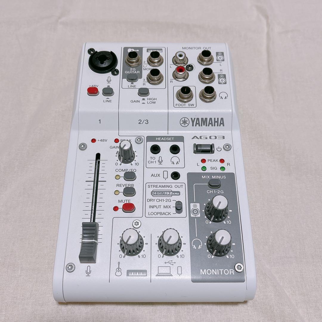 YAMAHA AG03 MK2ライブストリーミング オーディオインターフェース
