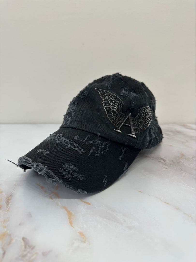 ALEXANDER DIGENOVA ダメージ加工ウイングロゴキャップ