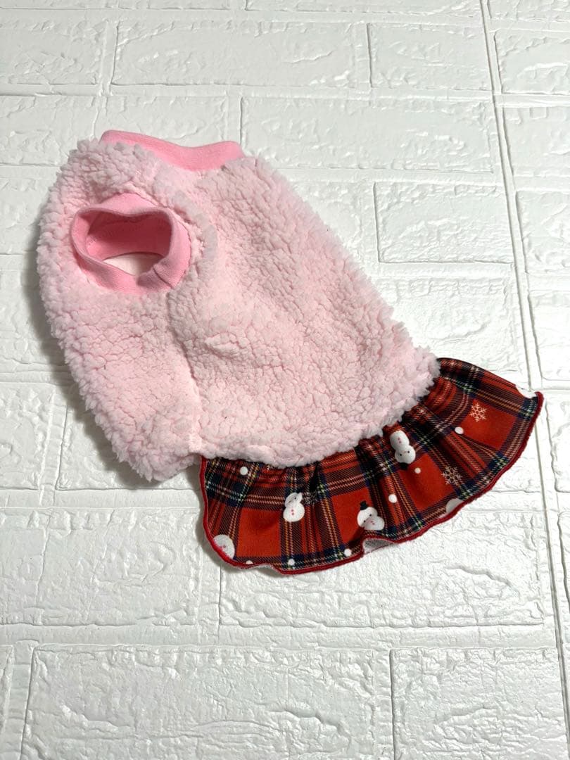 ☆ランラン☆ページ　雪だるま柄フリルワンピース、トナカイ柄タンクトップ