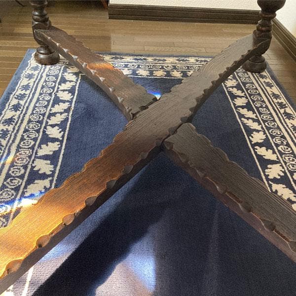 英国 アンティーク テーブル 家具 100年もの ドローリーフ イギリス