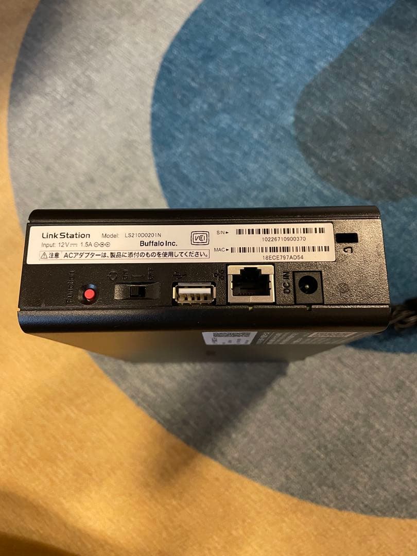 【美品】バッファロー NASネットワークHDD 2TB(LS210D0201N)