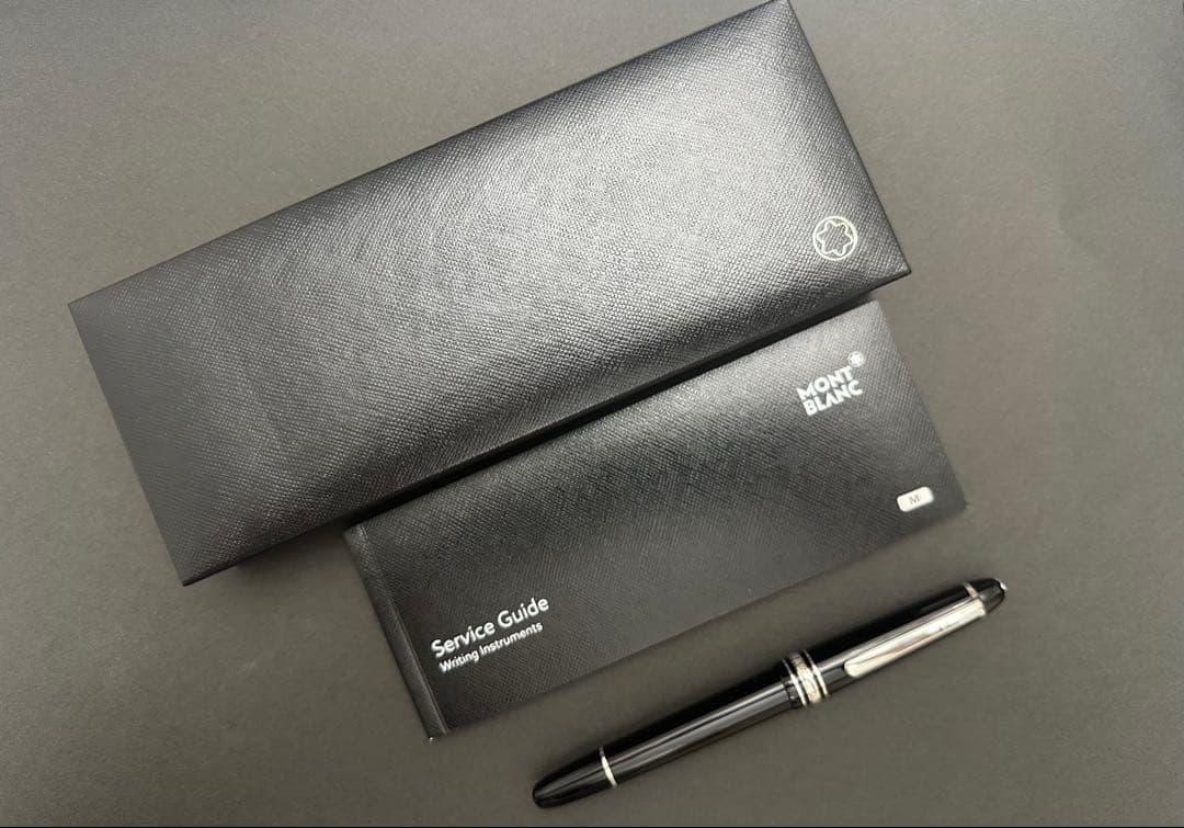 [美品]モンブラン万年筆 4810 マイスターシュテュック プラチナ クラシック