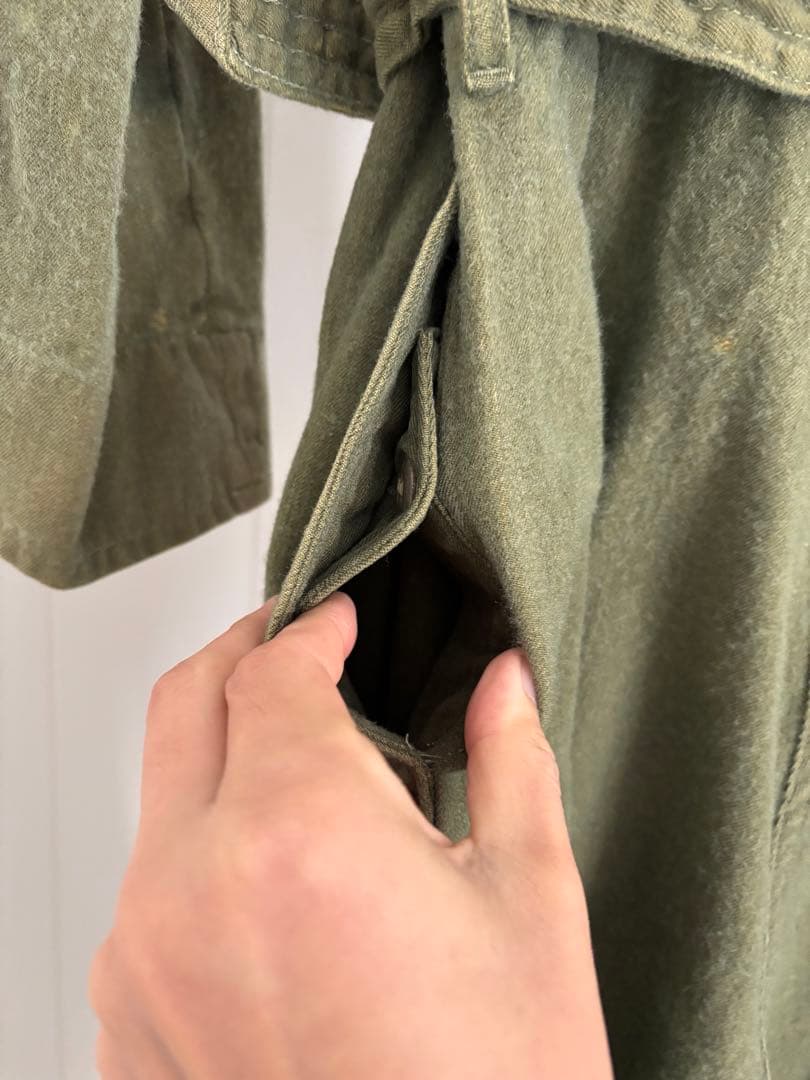 軍もの　ミリタリー　カバーオール　小さめ　つなぎ　フライトスーツ