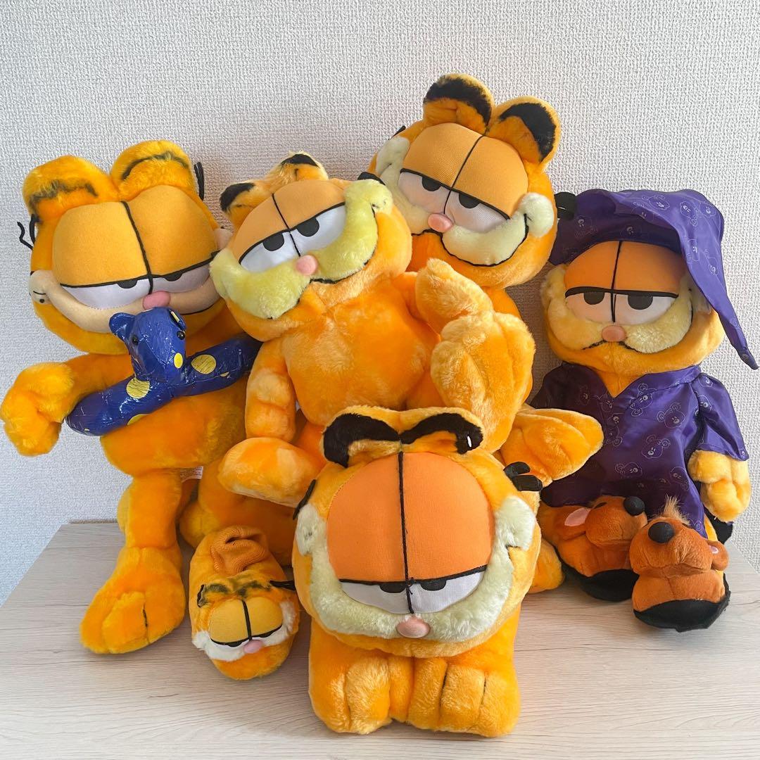 【★激レア★タグ付含】ガーフィールド ぬいぐるみ　６点　PAWSとりどりセット