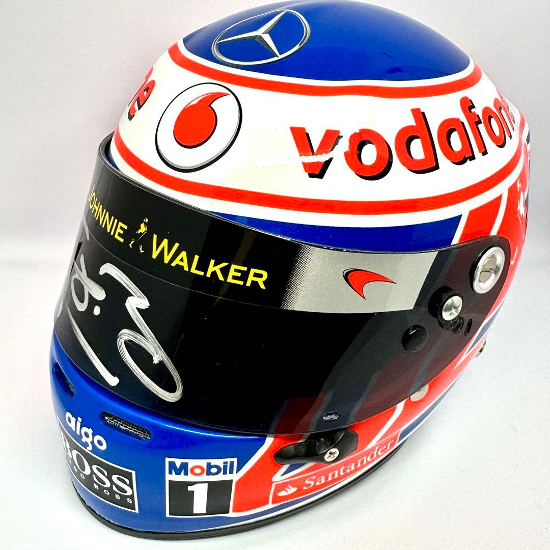 Jenson Button　直筆サイン入り　1/2ヘルメット