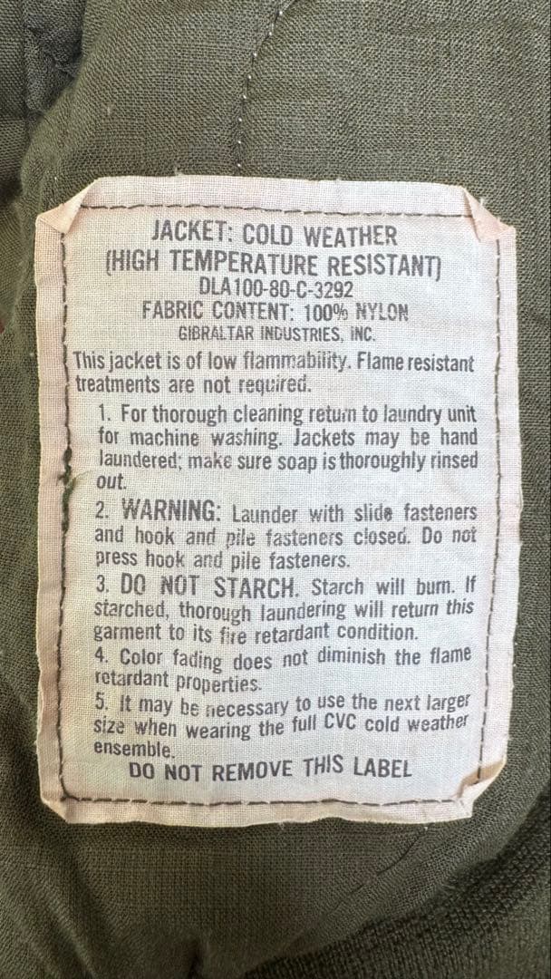 【希少】米軍実品 CVC タンカースジャケット USA製 サイズMR 焚き火