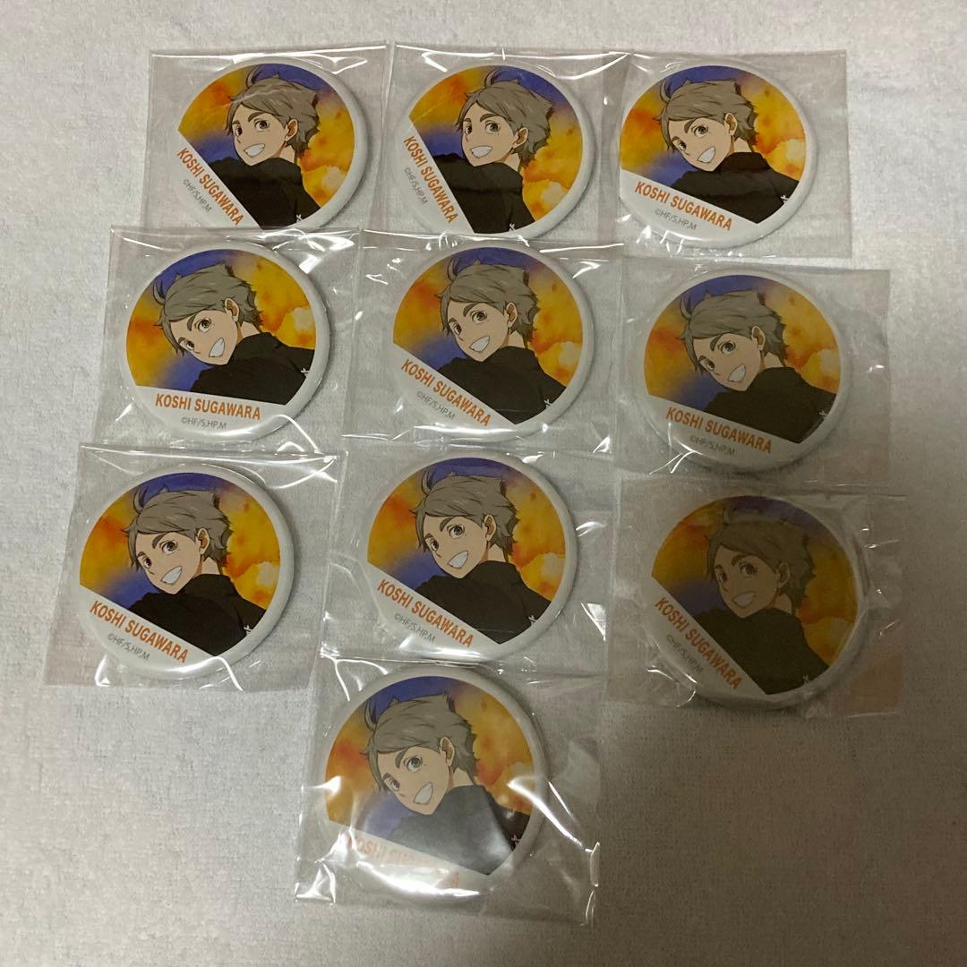 ハイキュー 菅原孝支 横断幕 缶バッジ 10点セット