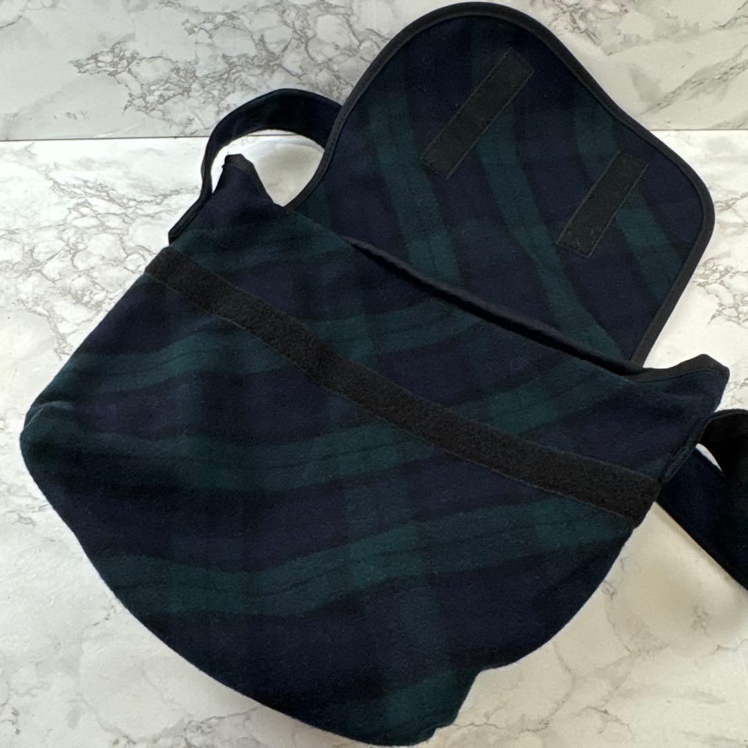 TEMBEA テンベア 日本製 ブラックウォッチ ウール メッセンジャーバッグ