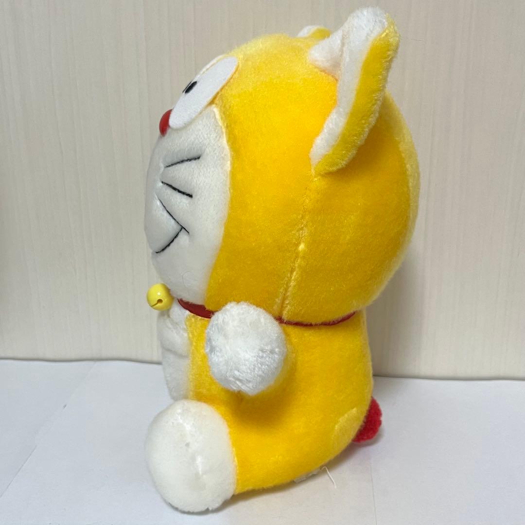 ドラえもん 黄色耳付きぬいぐるみ　激レア　希少　当時物