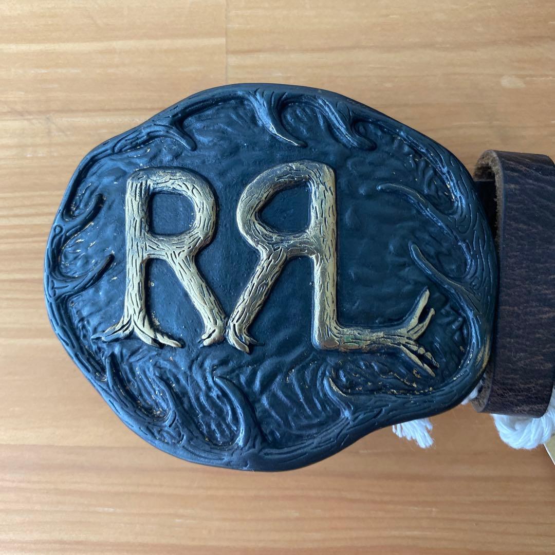 【新品】RRL ダブルアールエル　スタッズベルト　イタリア製　本革　キムタク